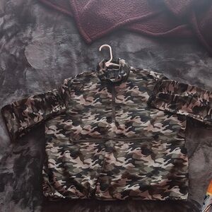 Camo Half-Zip Pullover